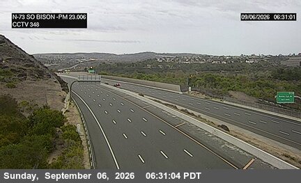 SR-73 : (348) South of Bison Avenue live camera view