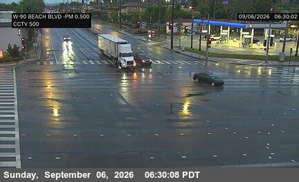 SR-90 : (500) Beach Blvd NW Corner live camera view