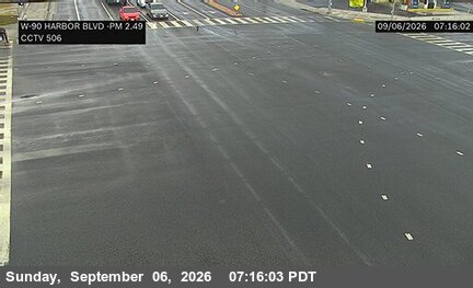 SR-90 : (506) Harbor Blvd NW Corner live camera view