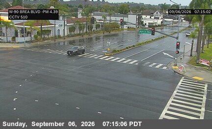 SR-90 : (510) Brea Blvd NW Corner live camera view