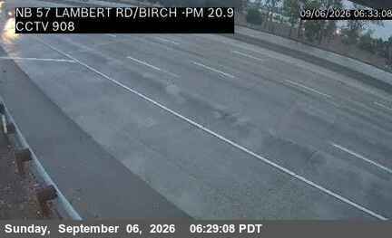 SR-57 : (908) NB SR-57 at Lambert Road / Birch live camera view