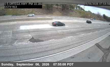 I-5 : (913) SB I-5 at ORTEGA HWY live camera view