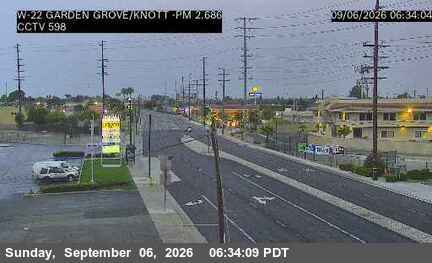 SR-22 : (598) WB SR-22 at Garden Grove/Knott live camera view