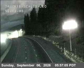 Hwy 80 at Truckee Scales WB live camera view