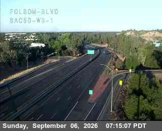 Hwy 50 at Folsom_Blvd_SAC50_WB_1 live camera view