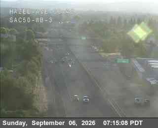 Hwy 50 at Hazel Ave OC WO WB 3 live camera view