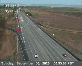 Hwy 80 at Chiles_Rd_JEO_EB_3 live camera view