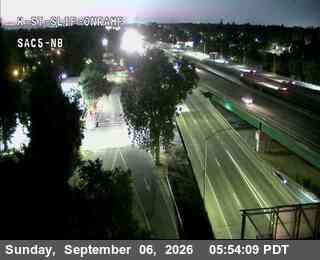 Hwy 5 NB at W St slip on ramp live camera view