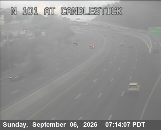 US-101 : Just North of Candlestick Park live camera view