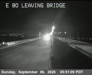 I-80 : Leaving Bridge live camera view