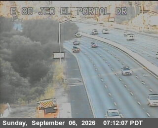 I-80 : Just East Of El Portal Drive live camera view