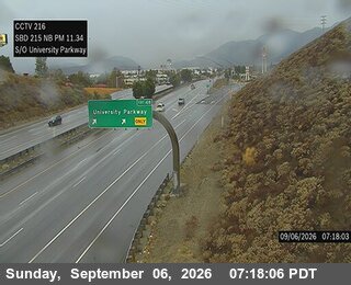 I-215 : (216) S of University Pkwy live camera view