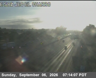 I-580 : East Of El Charro Road live camera view
