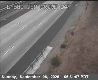 I-580 : Just East Of Grove Way live camera view