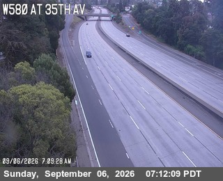 I-580 : 35th Avenue live camera view