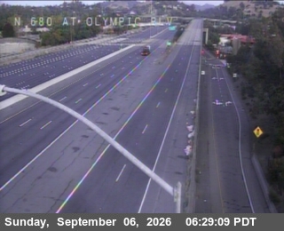 I-680 : Olympic Blvd Off Ramp live camera view