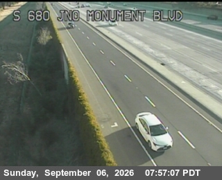 I-680 : North Of Monument Blvd live camera view