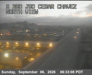 I-280 : Just south of Cesar Chavez live camera view