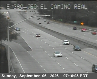 I-380 : JEO El Camino Real live camera view